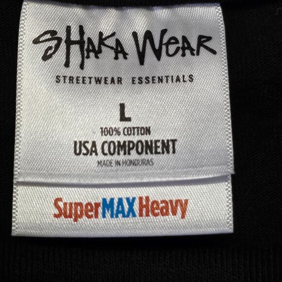 Shaka Wear Windsurf T-Shirt Men’s Large Black Graphic - Picture 3 of 5